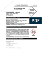 Fungicidas - Hojas de Seguridad - Azufre Fedearroz 80 SC