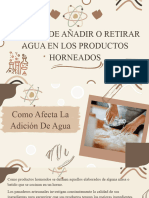 Efectos de Añadir o Retirar Agua