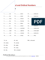 Cardinal and Ordinal Number