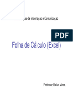 Folha de Cálculo (Excel)