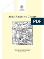 Solar Radiation Theory