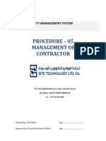 05 Management of Contractor