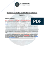 Osman I 1st Sultan and Father of Ottoman Empire TS Historical