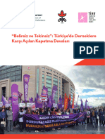 "Belirsiz Ve Tekinsiz": Türkiye'de Derneklere Karşı Açılan Kapatma Davaları