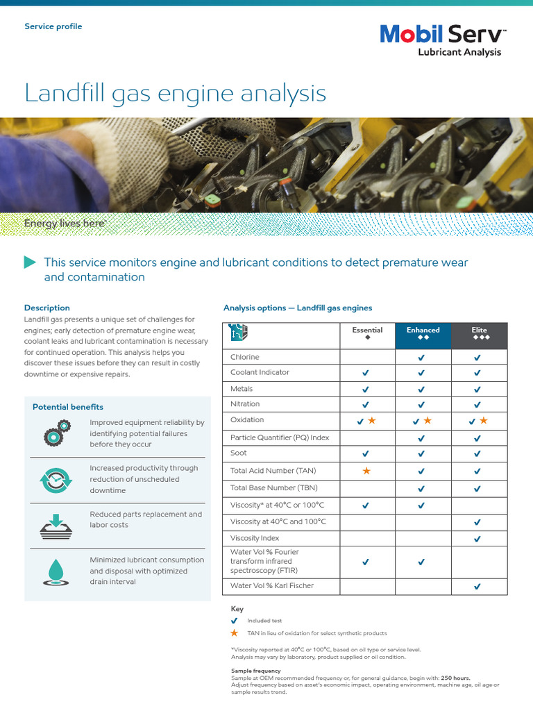 Landfill-Gas-Engine-Oil Analysis | PDF | Lubricant | Motor Oil