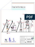 1-Blanche, Flow Chart of 5-7TPH Animal Feed Line, Without Foundation, RICHI