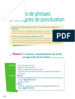 Les Types de Phrases Et Les Signes de Ponctuation