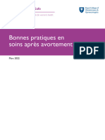Post Abortion Care Francais Best Practice Paper April 2022