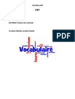 Vocabulaire