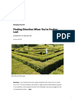 Finding Direction When You're Feeling Lost