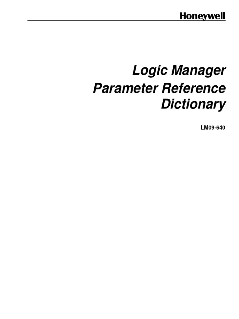 LM Parameter Reference Dictionary LM09640 | PDF | Data Type | Parameter ...