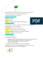 Physiologie 1 Synthèse Chapitre 3