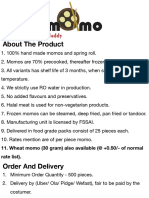 Momo (20 GM & 30 GM) and Spring Roll Detail and Pricing 2023