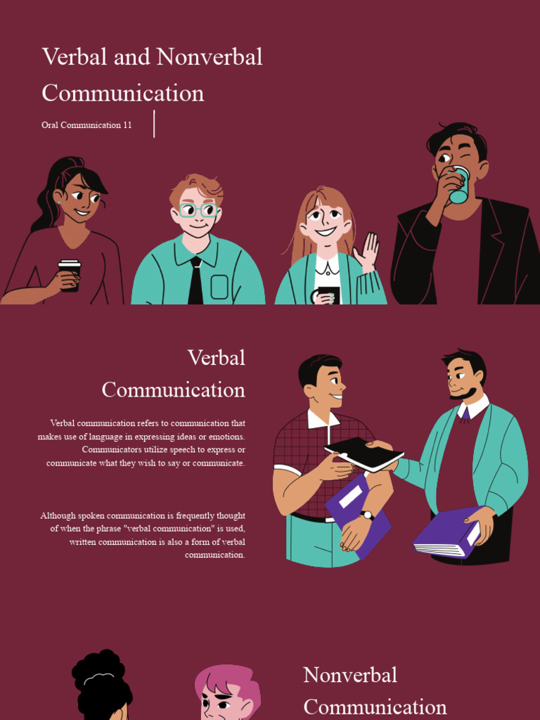 Verbal and NonVerbal PDF Nonverbal Communication Communication