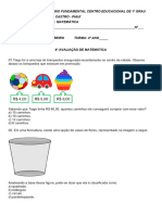 4º Avaliação de Matemática Prof Cleosmar 2023 Emce1