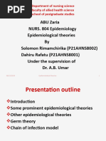 Epidemiological Theory Ppt-1