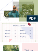 Claude Monet Contribution Art Presentation Green Variant