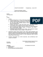 Surat Usulan Jabatan Dan Mutasi 2023 Kepala BNNK Cs