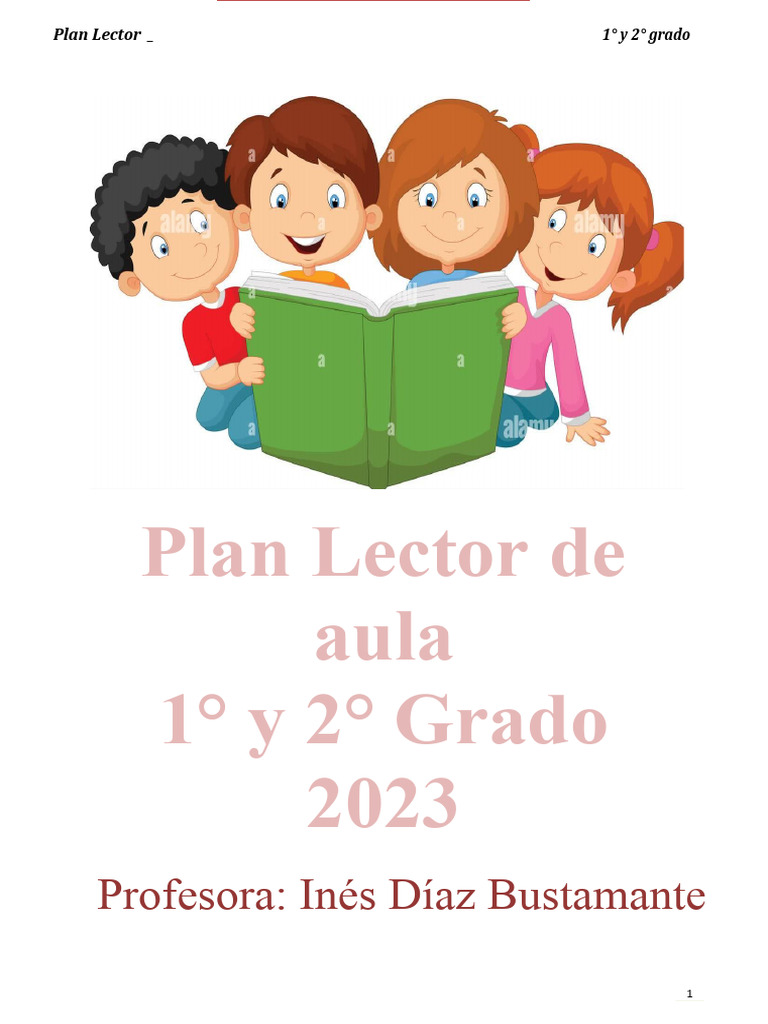 Plan Lector 2023 para 1° y 2° Grado | PDF | Maestros | Comprensión lectora