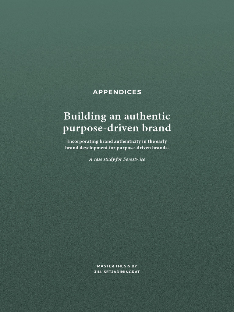 Building Authentic Purpose Brands | PDF | Cosmetics | Brand