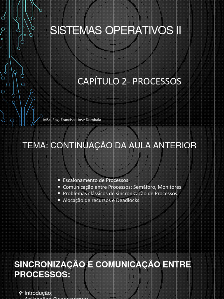 Aula 03C Processos Insutec | PDF | Processo (informática) | Ciência da ...