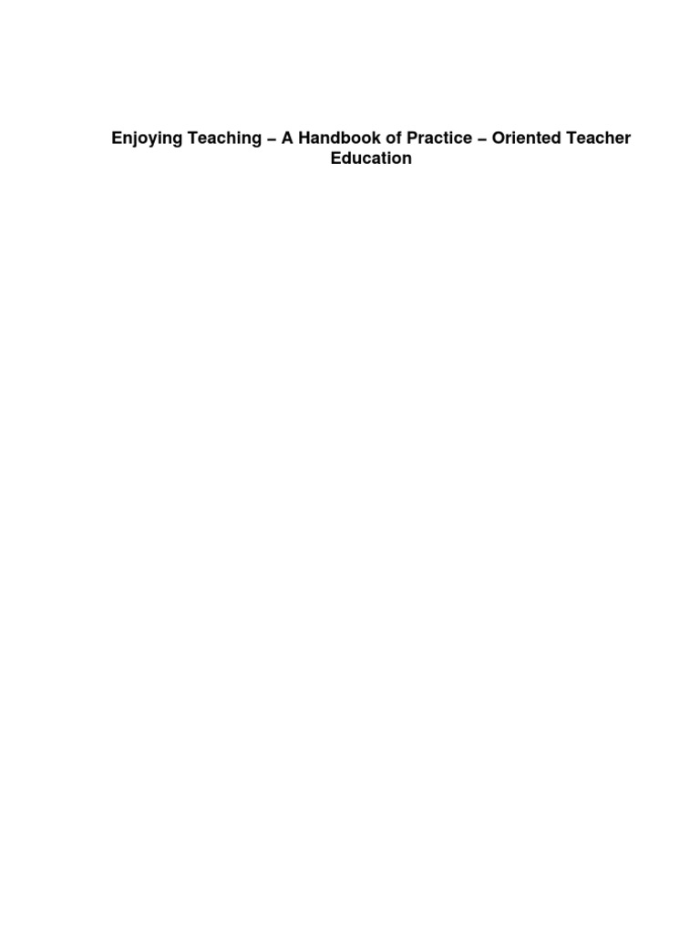 Enhancing Teacher Education Practices | PDF | Teachers | Test (Assessment)