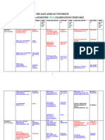 Examinations Final Time Table May-Aug 2022