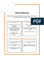 Mall Källkritik