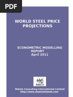 Download MCI Steel Price Projections Report by Andrzej M Kotas SN67075467 doc pdf