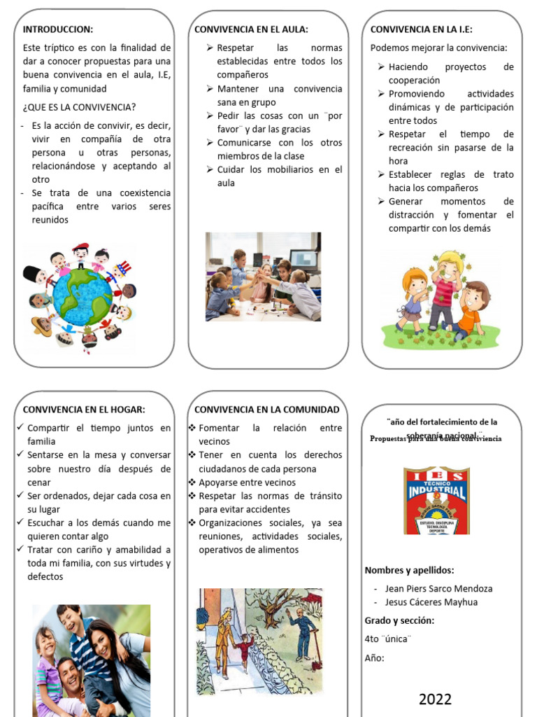 Normas de Convivencia en DPCC | PDF