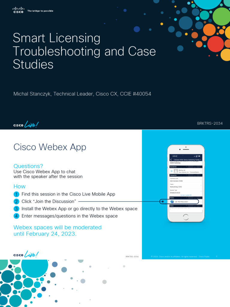 BRKTRS-2034 - Smart Licensing Troubleshooting and Case Studies | PDF |  Transmission Control Protocol | Networking