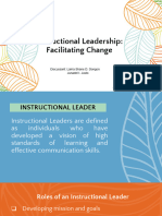 Educ 211 Instructional Leadership Facilitating Change