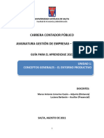 Unidad 1. Conceptos Generales El Entorno Productivo Distancia