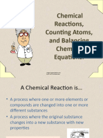 Reactions, Counting Atoms, and Balancing Chemical Equations