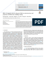 Effect of Magnetic-Electric-Ultrasonic Fields On Microstructure and