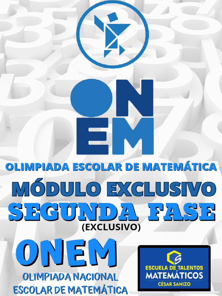 Preparación ONEM 2025 para Matemáticas | PDF | Matemáticas