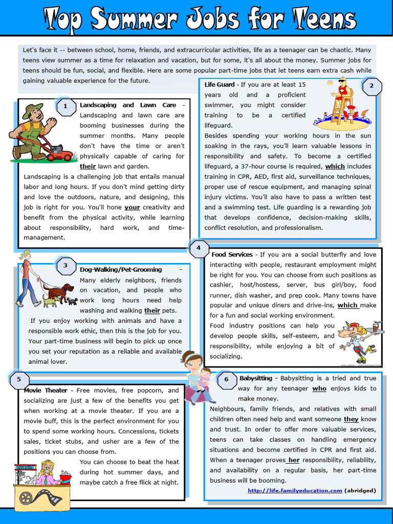 Work During Summer Period | PDF