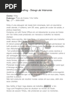 Briefing - Design de Interiores