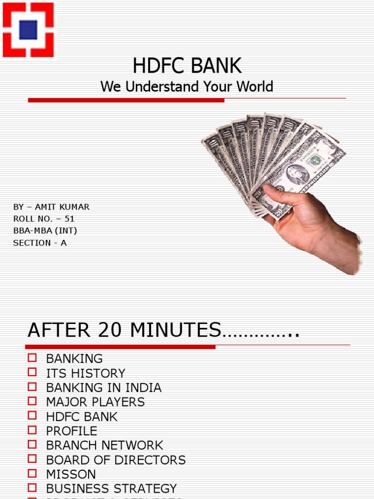 HDFC Bank: Overview and Strategy | PDF | Finance & Money Management