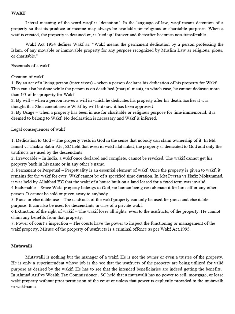 Wakf PDF Justice Crime & Violence