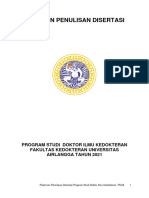 Panduan Penulisan Disertasi: Program Studi Doktor Ilmu Kedokteran Fakultas Kedokteran Universitas Airlangga Tahun 2021
