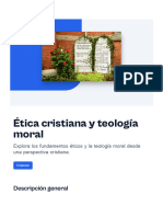 Etica Cristiana y Teologia Moral