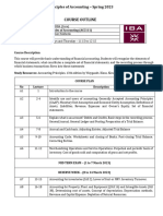 Principles of Accounting - POA - Semester (Spring 2023)
