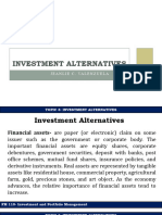 Topic 3 Investment Alternatives