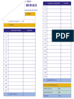 Planner A4 Controle Financeiro Mensal Moderno Laranja e Azul