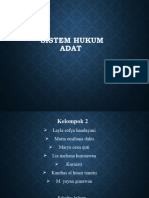 Sistem Hukum Adat