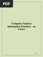 Computer Sciences and Informatics Practices