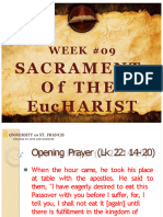 Week 09 The Sacrament of The Eucharist (Powerpoint Presentation)