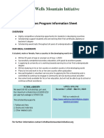 2023 WMI Scholar Program Information Sheet