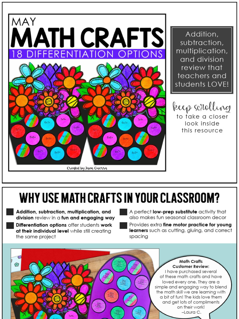 Engaging Math Crafts for K-3 Classrooms | PDF | Classroom | Mathematics